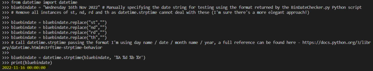Converting a string to a datetime object in Python – Brendan's Tech ...